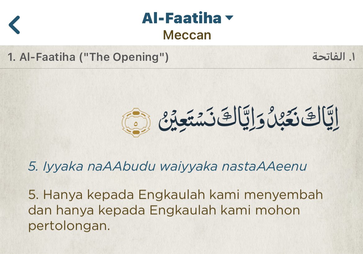kadang suka lupa, kita selalu minta sama Allah SWT… pdhal di AlFatihah udh diingetin, kita hrs menyembah-Nya dulu baru minta pertolongan… kewajibannya dulu🥹🤲🏼 #MasyaAllah