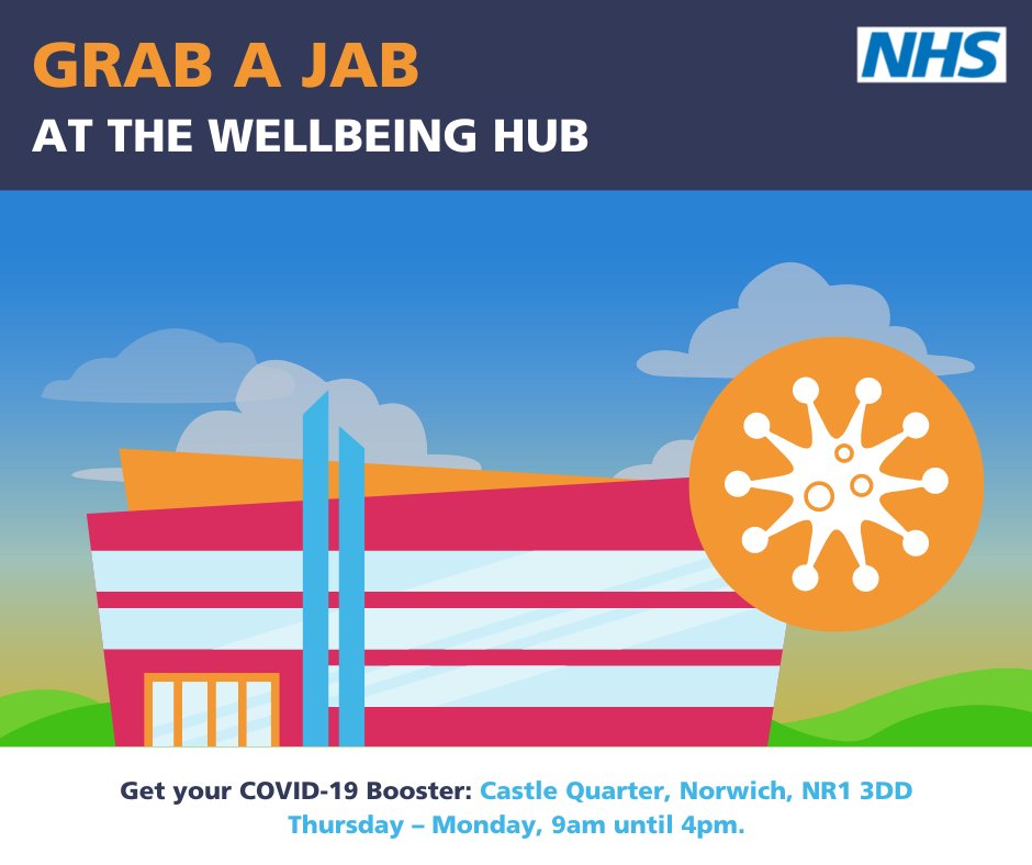 Our Wellbeing Hub opens today @castlequarter ready to offer you the COVID-19 booster vaccination. To book your vaccination visit: nhs.uk/conditions/cor… or call 119. #GetProtected