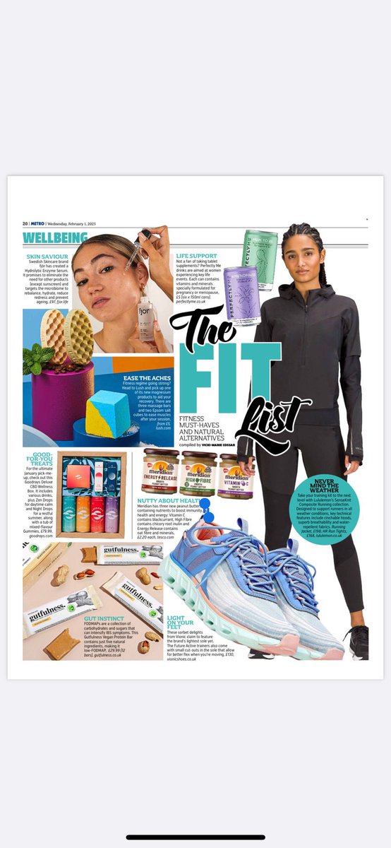 GutfulnessUK's tweet photo. Check us out at @MetroUK 🚀🚀🚀

#gutfulness #fitness #snack #glutenfree #lowfodmap #proteinbar #healthy #ibs #tasty #peanut https://t.co/bLRcHawD7G