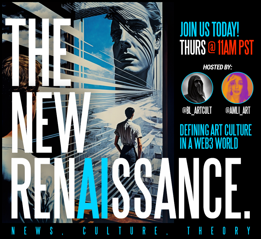 blac_ai's tweet photo. 🚨 BREAKING NEWS 🚨

AI SEX ROBOTS TO TAKE OVER EARTH 👀🥵

(Is that click-baity enough for you to JOIN our space today?)

_
🚨THE NEW RENAISSANCE, (w/ AI SEX ROBOTS)
👉Today, 11am (new-ish time) PT
_
Yes, that's a real topic, and yes, you should RT this.

https://t.co/GVbZkrSPF7 https://t.co/sYMJWia4dO