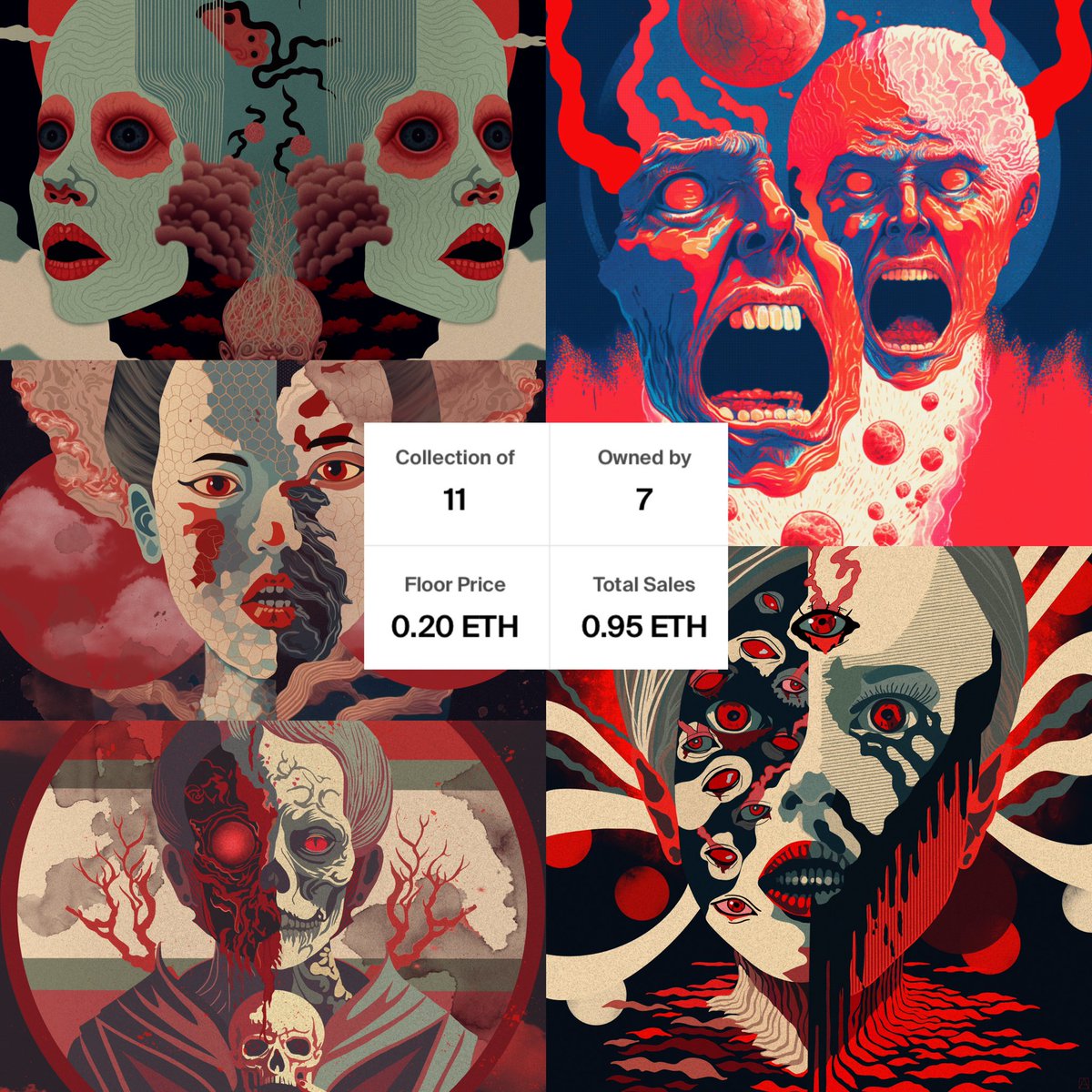 GM FAM ❤️‍🔥 5 available artworks in the Frenzied-Anomaly collection are waiting for their new owners 🔥 

link below 🩸

#KatoKrew • #KATO