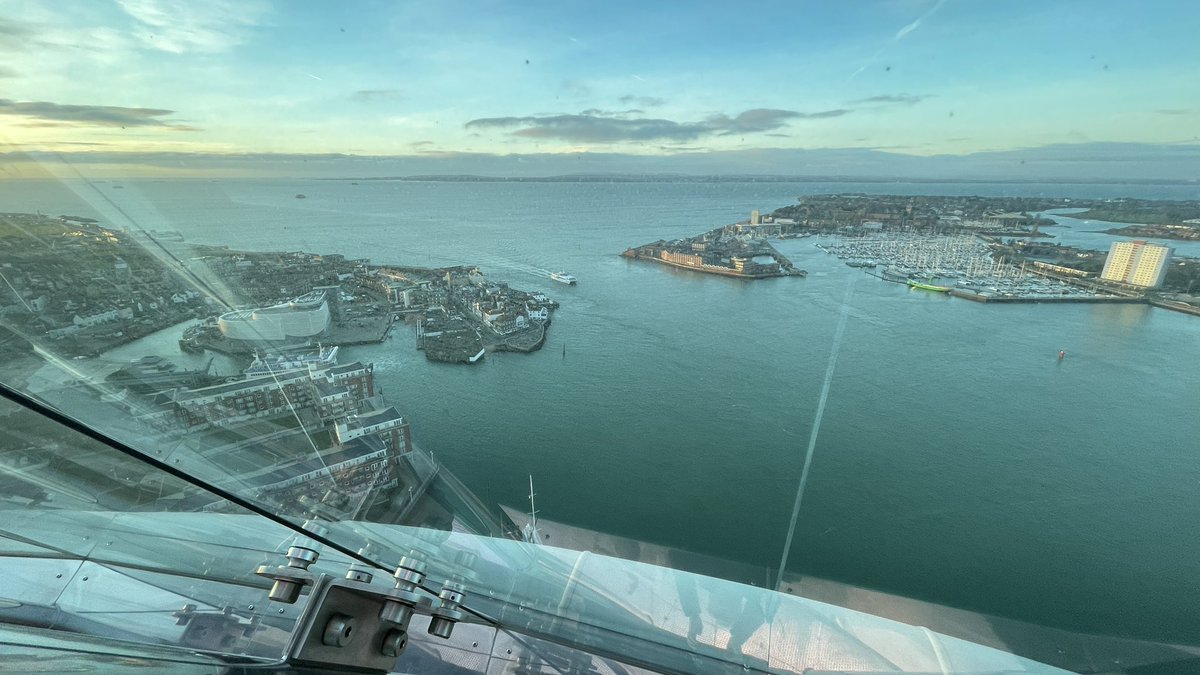 Great start to the day up the Spinnaker Tower