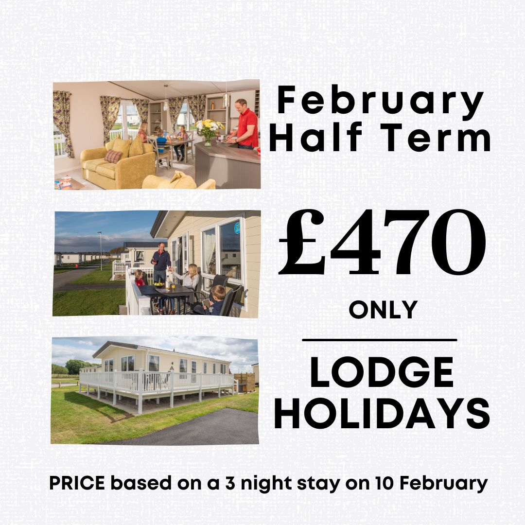 We still have some availability in our lodges in February Half Term book your break today orlo.uk/LrQpm