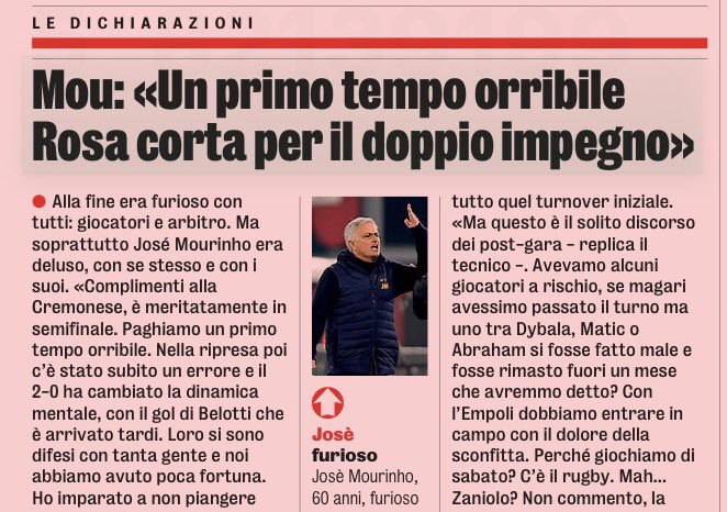 ZZiliani's tweet image. Ma questi allenatori da 9 milioni d’ingaggio come #Mourinho e #Allegri che si lamentano della rosa di Roma (3* club per ingaggi) e #Juventus (1* club per ingaggi) dopo essere stati umiliati da #Cremonese, #Monza, #Bodoe, #Maccabi e via elencando, pensano che siamo tutti cretini?