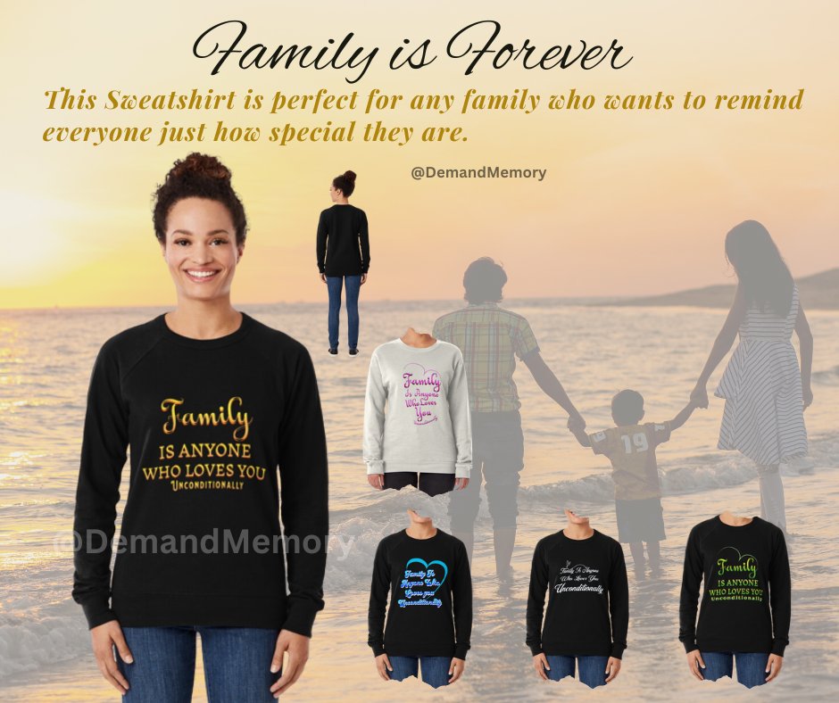 Family Is Anyone Who Loves You Unconditionally
- Sweatshirt Design
#tshirtdesign #tshirtshop #tshirtprinting #family #Familylove #motherslove #dad #love #wholovesyou #Unconditionally #sweater #sweatshirts 
👉DemandEye.redbubble.com