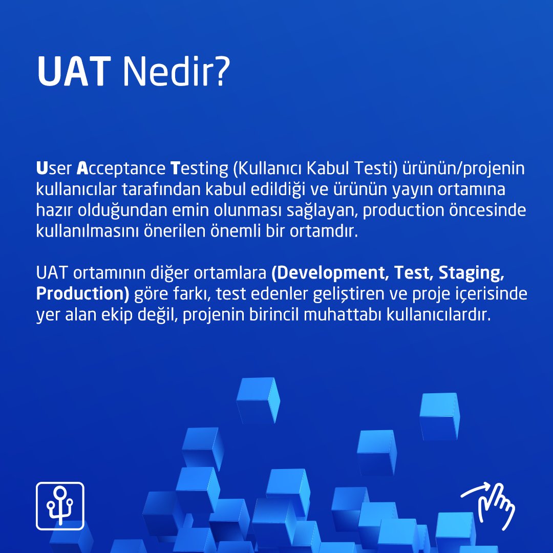 idebiltr's tweet image. UAT (User Acceptance Testing) Nedir?

#uat #devops #useracceptancetesting #idebil