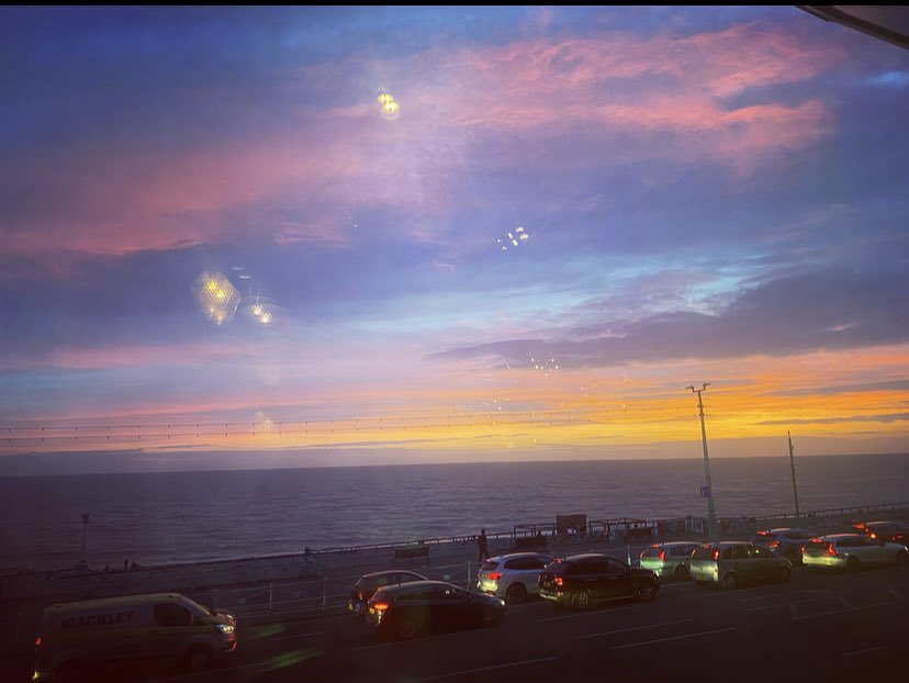 Gorgeous sunset leaving work last night! #VisitBrighton 😍😍