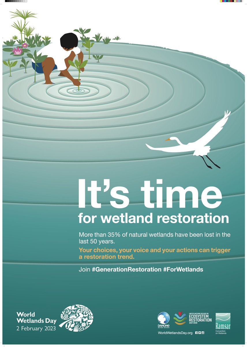 Happy #WorldWetlandsDay! 💡Turn ideas #ForWetlands into action! Submit your project pitch, which promotes #wetlands conservation, restoration or improved management. The winner will receive €10k grant provided by @danone. Applications are now open👇 bit.ly/3Jvtm6V