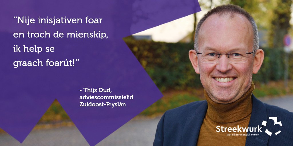 Wil jij, net als Thijs, meehelpen om de mienskip in Zuidoost-Fryslân mooier te maken? En de leefbaarheid te vergroten? Word dan lid van de adviescommissie Streekwurk in deze regio! Reageren kan t/m 17 feb 2023 👉fryslan.frl/ambassadeurs-a…
#vacature #mienskip #subsidies