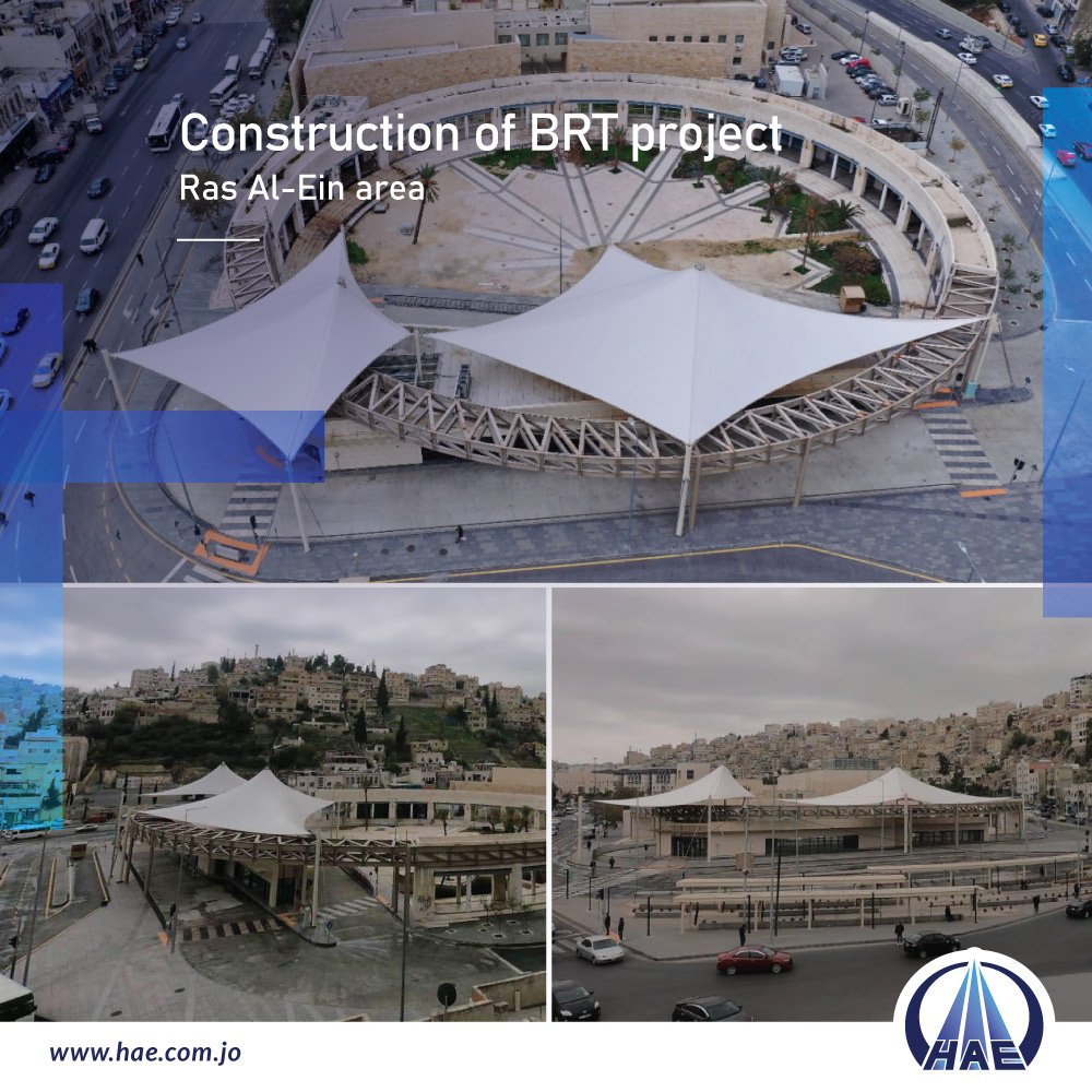 مشروع محطة راس العين - باص سريع التردد 2020 
Construction of BRT project - Ras alein area 

#Hussein_Atieh &amp; Sons Co. #hae #Jordan 
#حب_الأردن #نمضي_قدماً_لمستقبل_مزدهر #الأردن