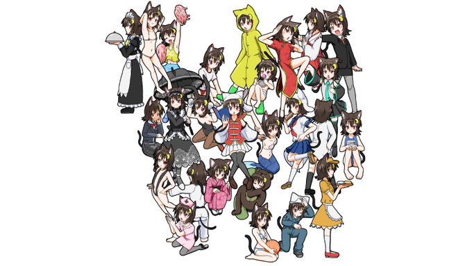 マイクロビキニとチアガールがめっちゃ可愛くかけたから見てみて～ 