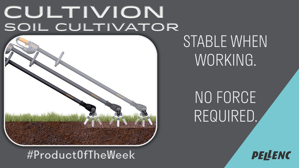 In contrast to rotary tillers, CULTIVION Soil Cultivator is stable when working, and does not require any force.

🔋 l8r.it/isbo 🔋