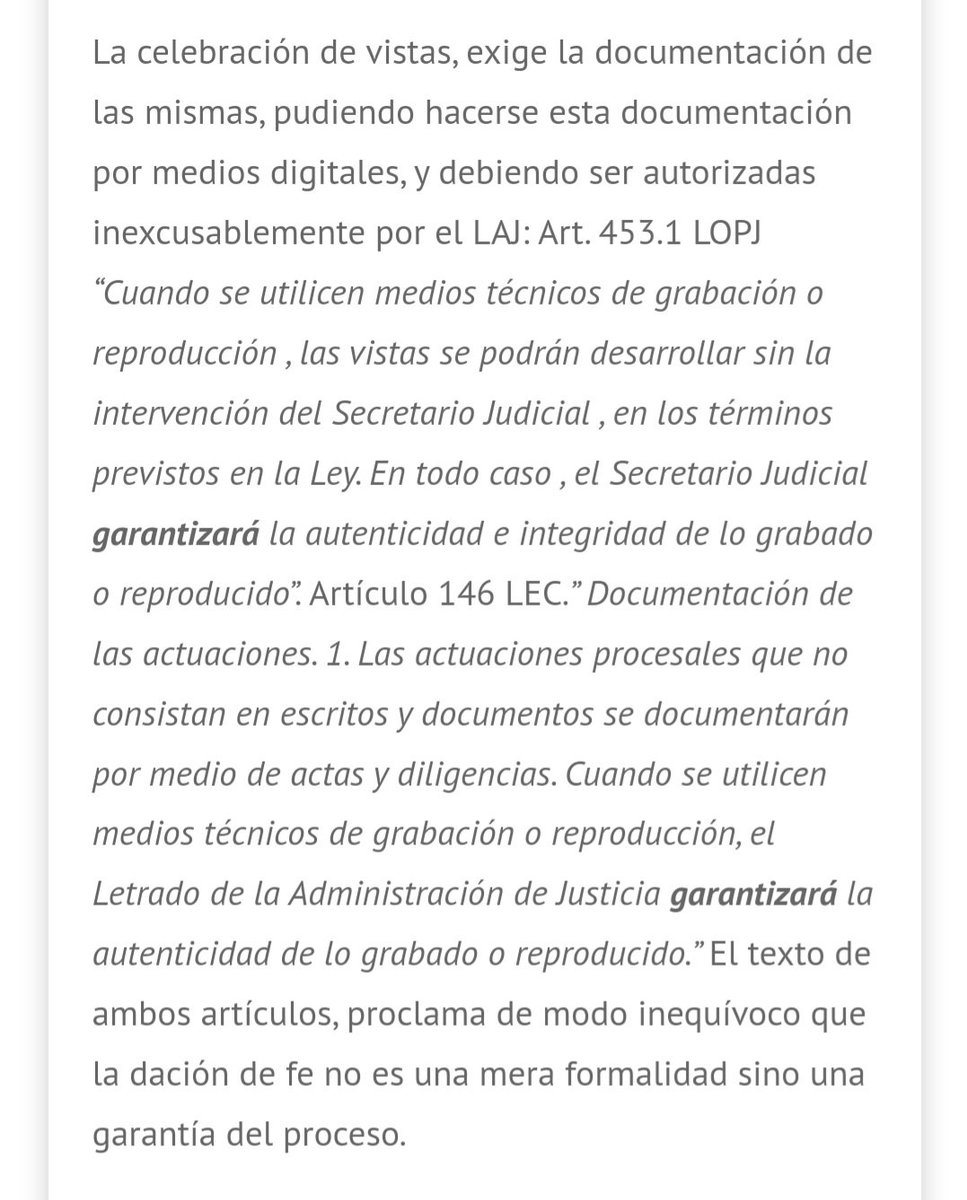 Rosariolobe's tweet photo. Para todos los operadores jurídicos  que no se saben la Ley sobre la fe pública judicial #HuelgaindefinidaLAJ https://t.co/2gUqsPrpIF
