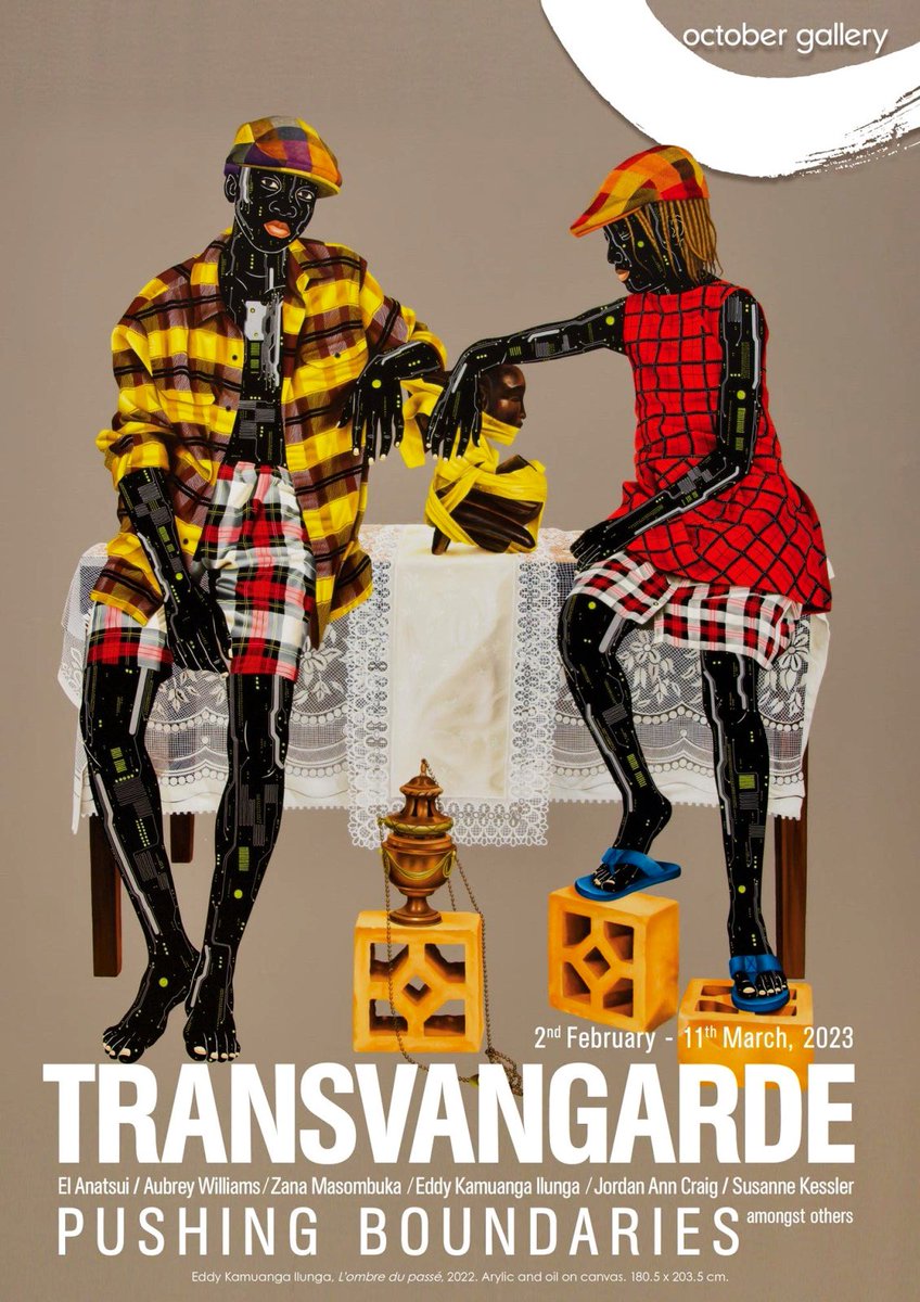 PierreABISAAB's tweet photo. #OctoberGallery presents Transvangarde: Pushing Boundaries, an exhibition of dynamic works by El Anatsui, Aubrey Williams, Romuald Hazoumè, Zana Masombuka, Eddy Kamuanga Ilunga, Jordan Ann Craig, Susanne Kessler and more. https://t.co/lJdP5lzpwf