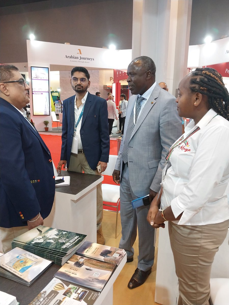 magicalkenya's tweet image. KENYA IN OTM : Earlier today, Kenya's High Commissioner to India Ambassador Willy Bett joined the Kenyan travel trade markerting tourism at the Outbound Travel Mart (OTM),Mumbai India. Kenya hopes to increase arrivals from the market #magicalkenya #RediscoverTheMagic