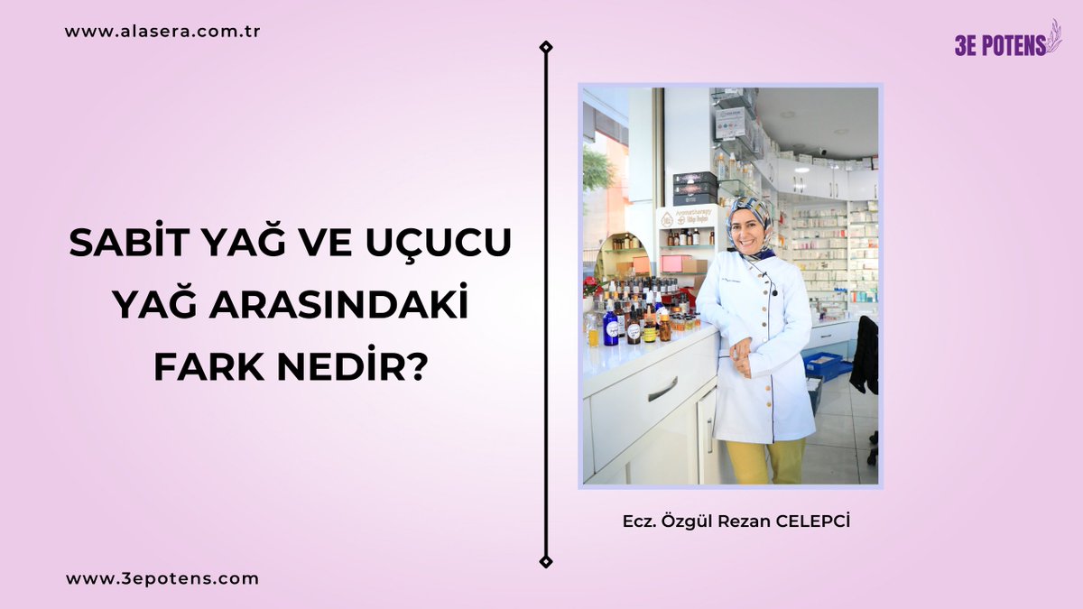 Sabit Yağ ve Uçucu Yağ Arasındaki Fark Nedir? youtu.be/y6FEEt9mR98