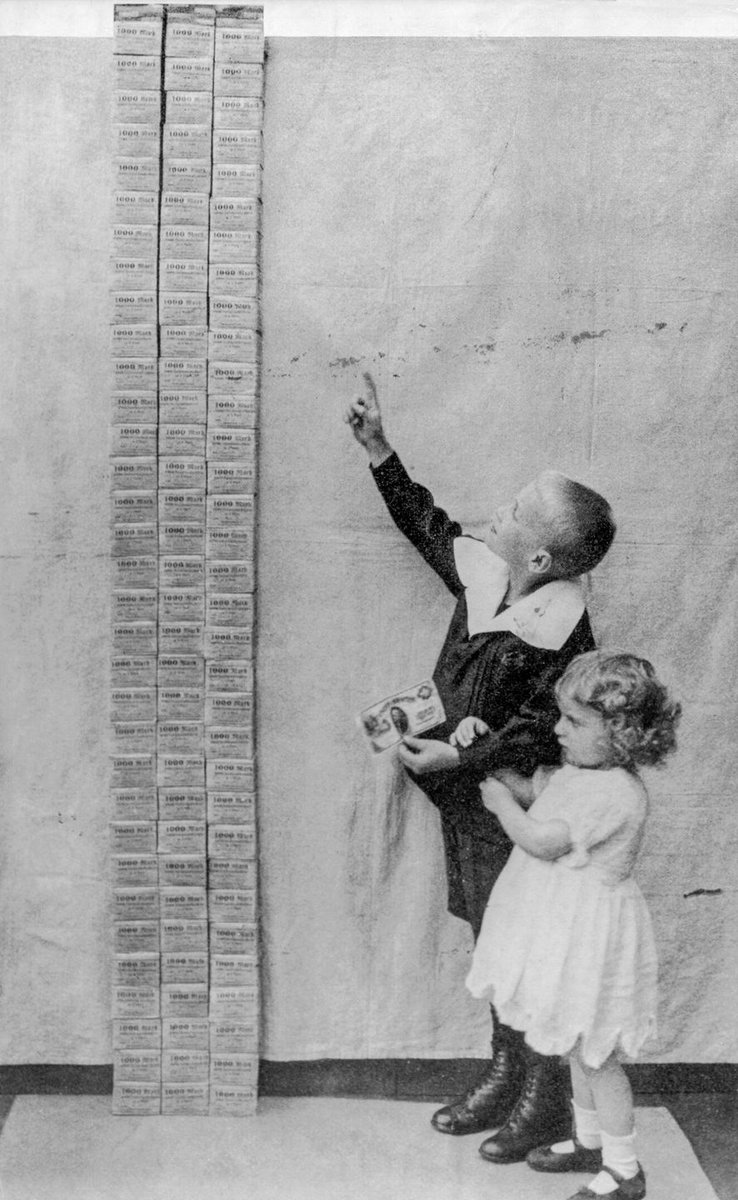 El equivalente a un dólar en marcos alemanes en 1923