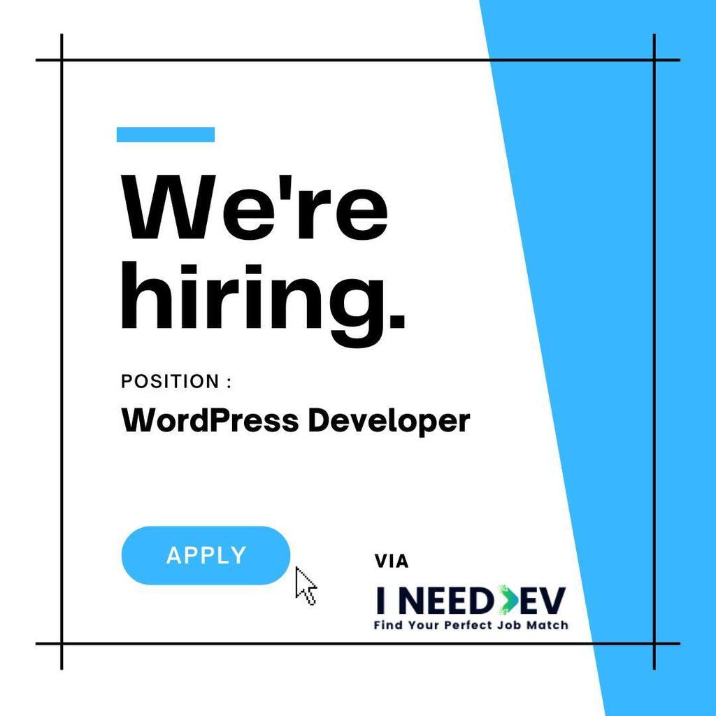 maged_mo_'s tweet photo. I N E E D D E V
WordPress Developer - 3+ Exp
A web development company is looking for an Egyptian experienced (+3 years)
full-time and remote WordPress / Fullstack developer.
Please send your CV and samples of your work.
#wordpressdeveloper #fulls… https://t.co/0nG19fqsm1 https://t.co/cyziB4tAYh