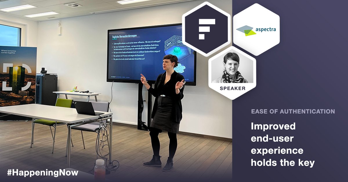 futurae (@_futurae) on Twitter photo A user-centric approach simplifies the login experience, reduces helpdesk support costs and also allows for context-based #authentication that significantly improves #security.
@s_A_N_d_r_a___ presenting Futurae's innovative mindset, now, live at <a href="/aspectra/">aspectra AG</a> Business Breakfast! A user-centric approach simplifies the login experience, reduces helpdesk support costs and also allows for context-based #authentication that significantly improves #security.
@s_A_N_d_r_a___ presenting Futurae's innovative mindset, now, live at <a href="/aspectra/">aspectra AG</a> Business Breakfast!