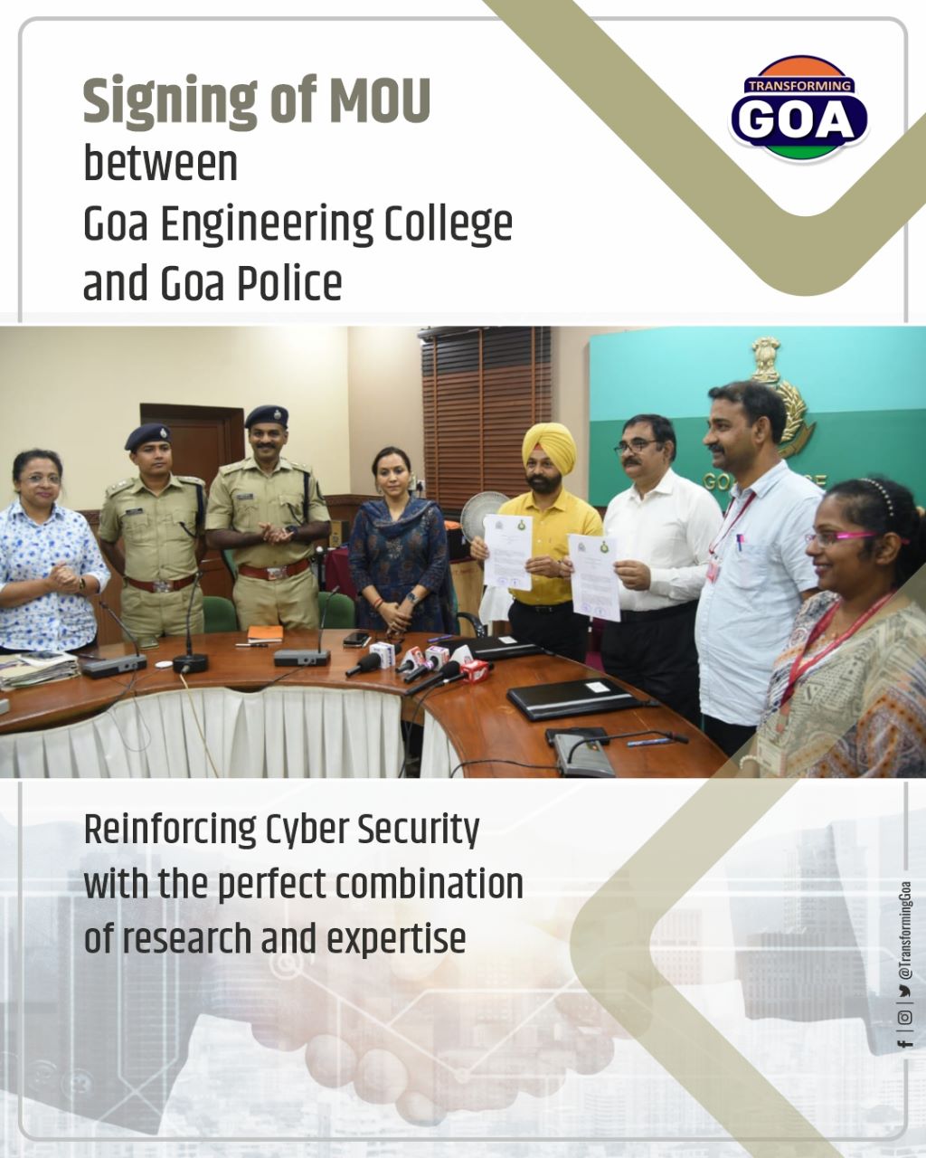 Transforming Goa on Twitter "MOU Signed between Goa Engineering