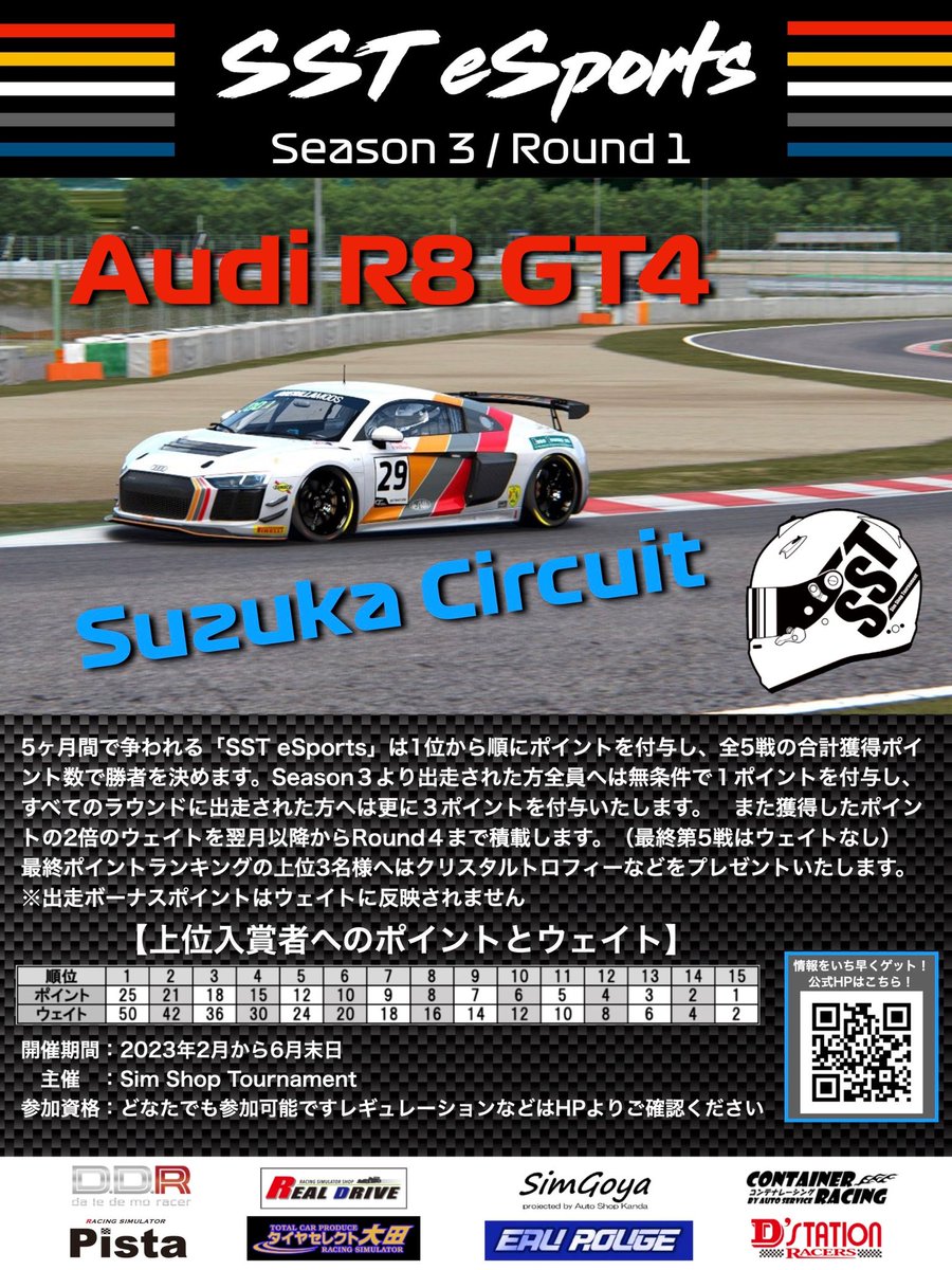 SimShopT's tweet photo. 今月のタイムアタックはこちら！
・SSTeSportsシーズン3開幕🔥
・SundayTimeAttack更新！
・賞品スポンサー様募集中！
・新規参加店舗様募集中！(現在無料🔥)
・ポイント集計方改善！
・ホームページ更新！
肩肘張らずまったりと活動しておりますので、ご興味のある方はぜひご参加ください🙌😄 https://t.co/nUk2uvrbri