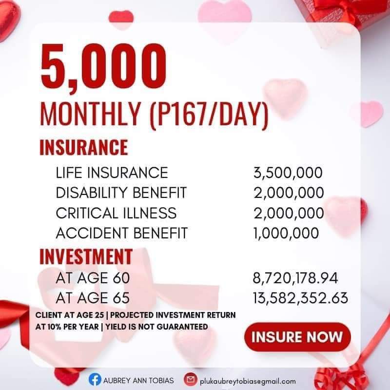 JacDimaunahan's tweet image. "Roses are red, violets are blue, I bought this life Insurance because I care about you" 🤗

February is INSURE YOUR LOVE Month❤️

Start your plan TODAY!

Message mo lang ako, I'll be happy to help you ♥️

#LoveProtection
#SaveInvestProtect
Ctto
