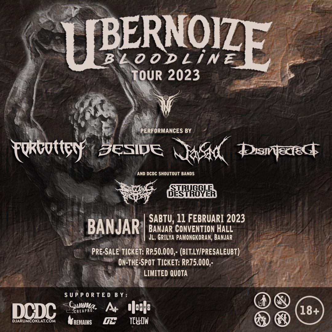 Catat tanggal
Venue
Banjar here we come...

Tiket presale udah bisa yess..

bit.ly/PRESALEUBT