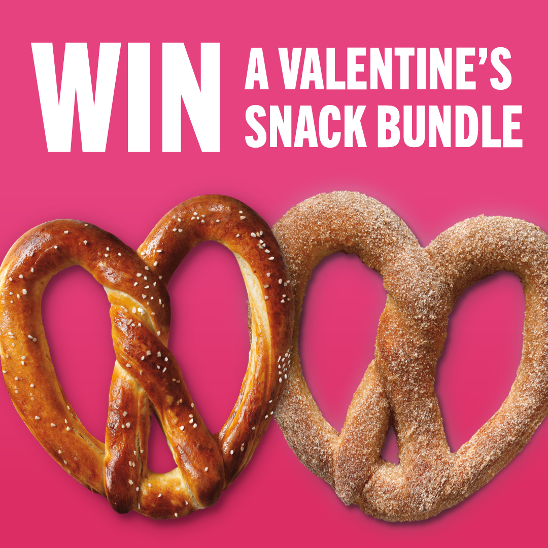 💖 WIN 💖 a movie night snack bundle for 2! 💕 1x Pretzel Nuggets 💕 1x Mini Pretzel Dogs 💕 1x Nutella Pull-A-Part 💕 2x Drinks All you have to do is mention who you'll be sharing it with below! The lucky winner will be chosen by random selection on February 10th 2023.