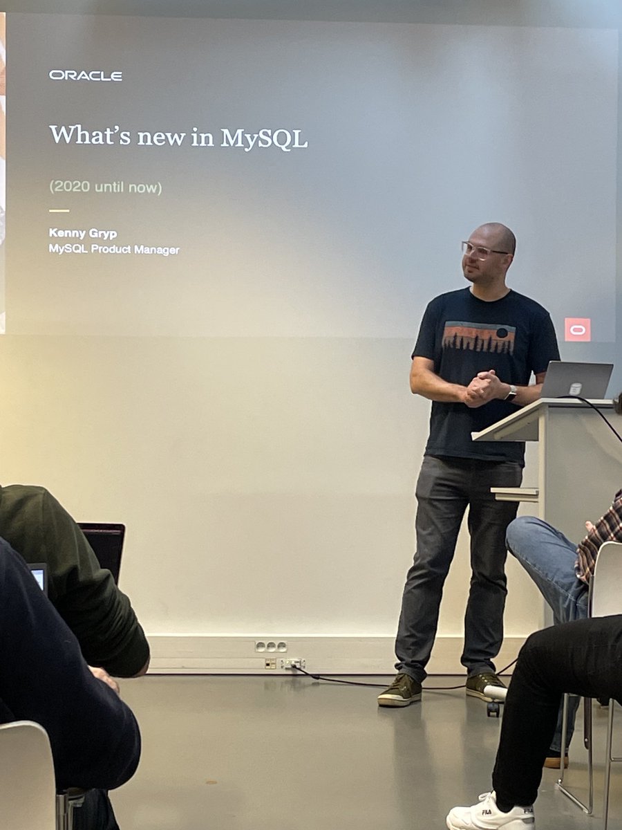 ATechGirl's tweet image. #MySQLDay #FOSDEM2023 Kenny @gryp
