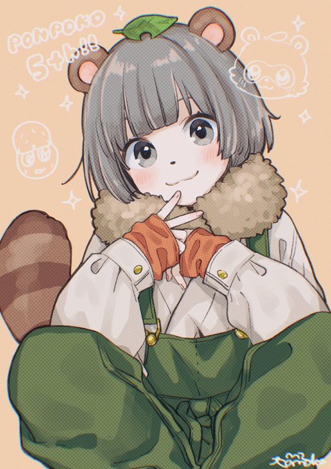 「gloves raccoon girl」 illustration images(Latest)