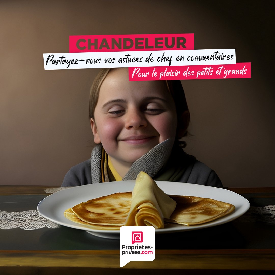 🥞 [Chandeleur]
Aujourd'hui c'est crêpes party ! Quelle est votre  ingrédient secret pour des crêpes réussies ?
En échange, nos conseillers ont la recette pour la réalisation de votre projet immobilier : proprietes-privees.com/negociateur.