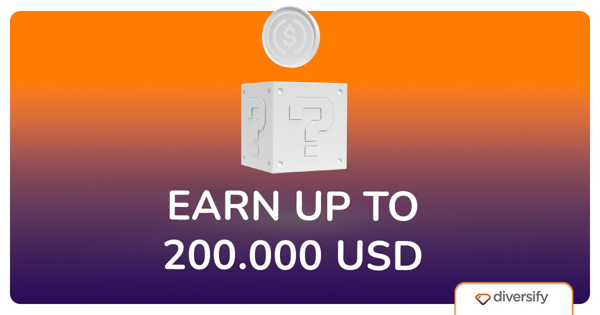 diversify_io's tweet photo. Do you want to earn significant income while also participating in the cutting-edge world of Web3.0 #technology? With Diversify's affiliate system, you have the unique opportunity to earn up to 200,000€! Don't miss out on this exciting opportunity to boost your #income! https://t.co/jYeFemutp1