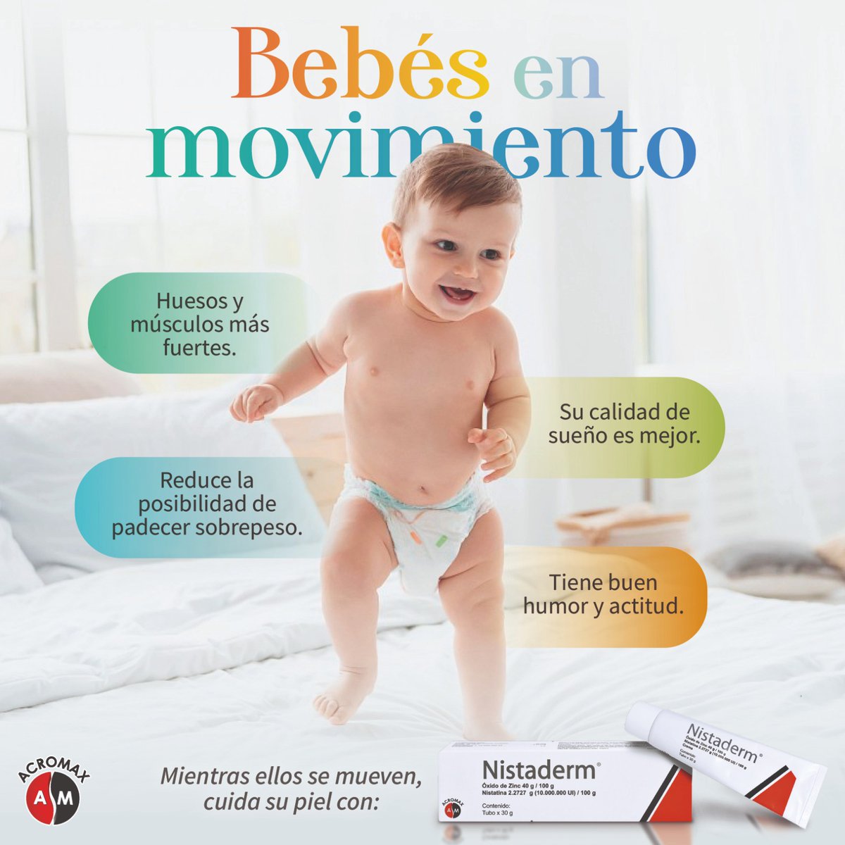 AcromaxEcuador's tweet photo. ⭐️Restaurar la piel, combatir y evitar la irritación es posible gracias a #Nistaderm nuestra crema antimicótica con acción astringente, confortante y protectora.

#SuSaludNosMueve #niños #pañalitis #cuidados #padres #moverse https://t.co/k9siOAerCI