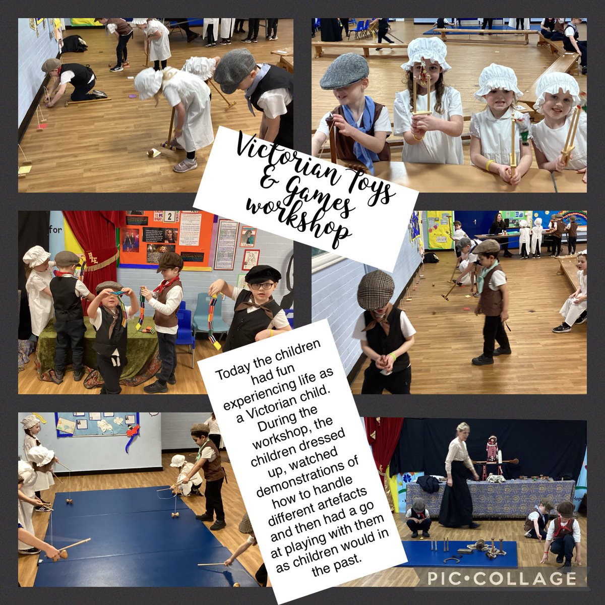 Year 1 loved their Victorian Toys workshop this week. <a href="/ecclaneendshis1/">ecclaneendshistory</a> #primaryhistory #realhistoryhire #livinghistory