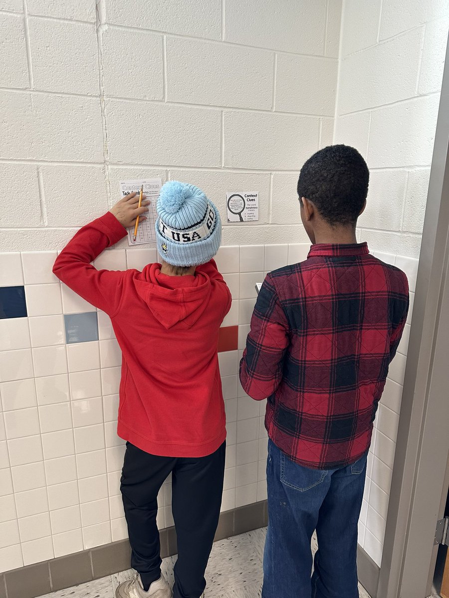 Context clue detectives on the hunt! Ss were happy to have a chance to move around while reviewing for our upcoming test and it’s always nice to get out of the classroom. <a href="/BAM_MS_Official/">Brambleton Middle</a>