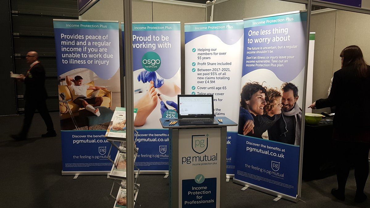 We're at the <a href="/FootAnkleShow/">Foot and Ankle Show</a> today and tomorrow!

Come and speak to us on stand 46 to find out more about Income Protection Plus.📢

#incomeprotection #events