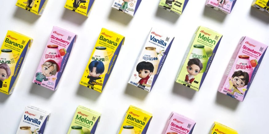 theJINPRlNT's tweet photo. [INFO] K-Media reports that according to the industry on 2nd, there is a shortage of BTS milk on Indonesia.

In particular, it is hard to find a product with the character of #JIN which is called 'Mas Ganteng', which means a handsome man in the local area, and has a lot of fans. https://t.co/2ThLiOIFst