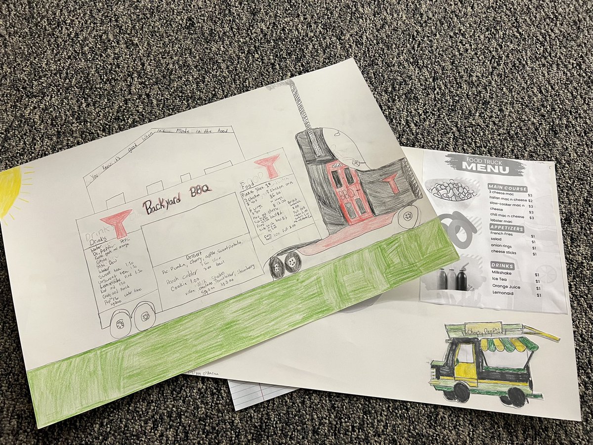 neff_allyson's tweet photo. As part of CTE month I am displaying some projects my business students have worked on. Here is a Food Truck Project we did while learning about the Entrepreneurial Process. @MHSColts @RHLSD_Colts https://t.co/gEzyW2aVpm