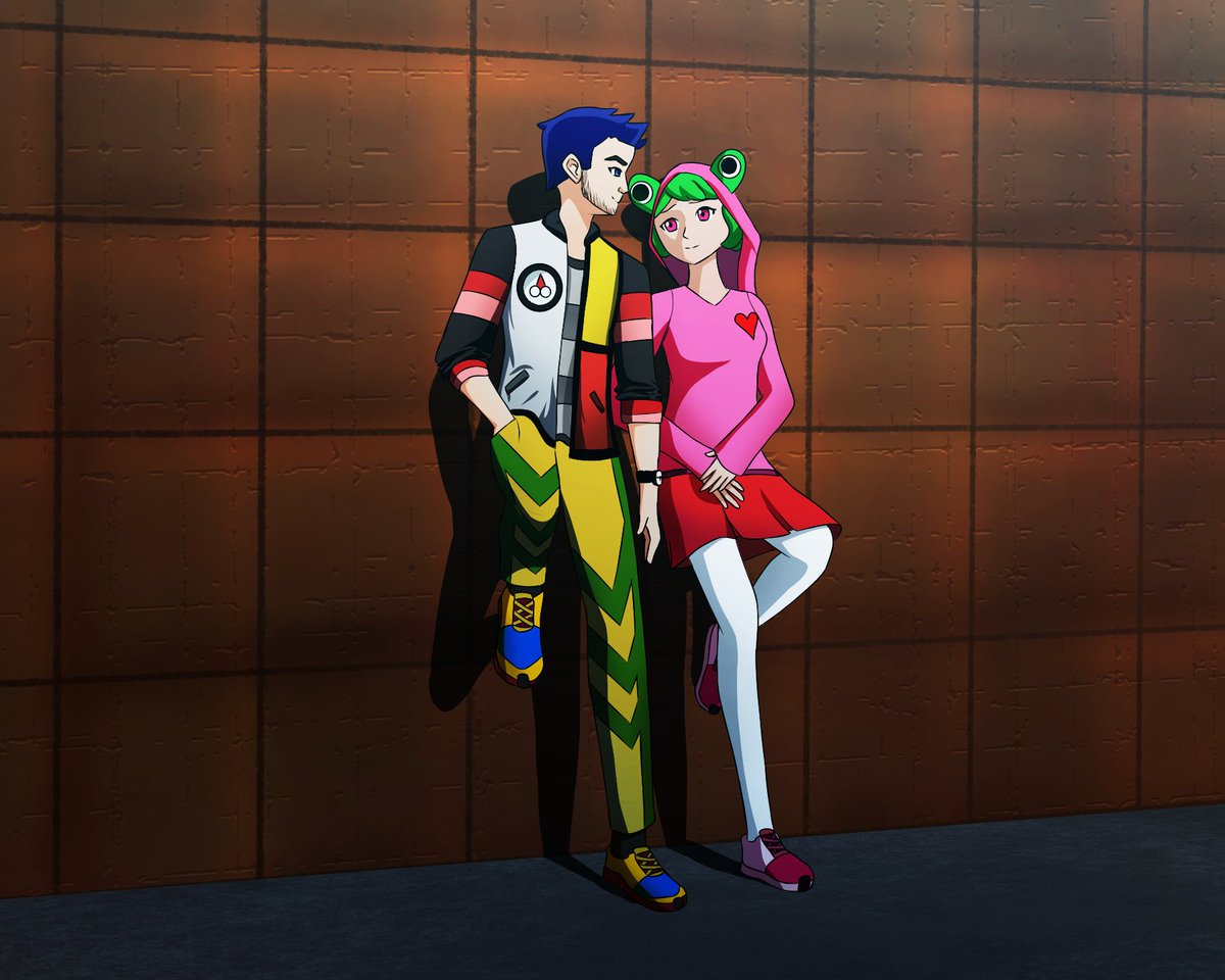 djrobokat_arts's tweet photo. These two are how I would imagine Konsento:01 and Kaeru-Zukin from DDR 1st and 2ndMIX as anime humans.
#ddr #dancedancerevolution #ddrfanart #ddr1stmix #ddr2ndmix #konsento #concent #zukin https://t.co/Wku7MDhiKV