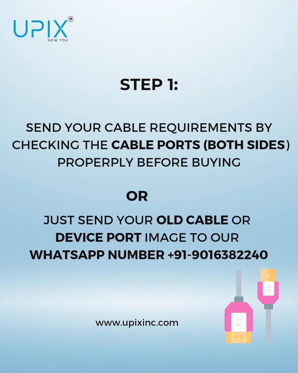 IncUpix's tweet image. Experience Long-Lasting Performance with Premium Cables

For verification, just send your Old Cable or Device Port image to our WhatsApp Number +91-9016382240

#cables #opticalcable #vgacable #tvaccessories #mobileaccessories