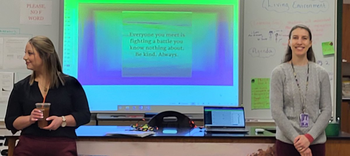 Ms. Thorndike spends time to focus on kindness today! @GCSDsuper <a href="/GreeceOdyssey/">Odyssey Academy</a>