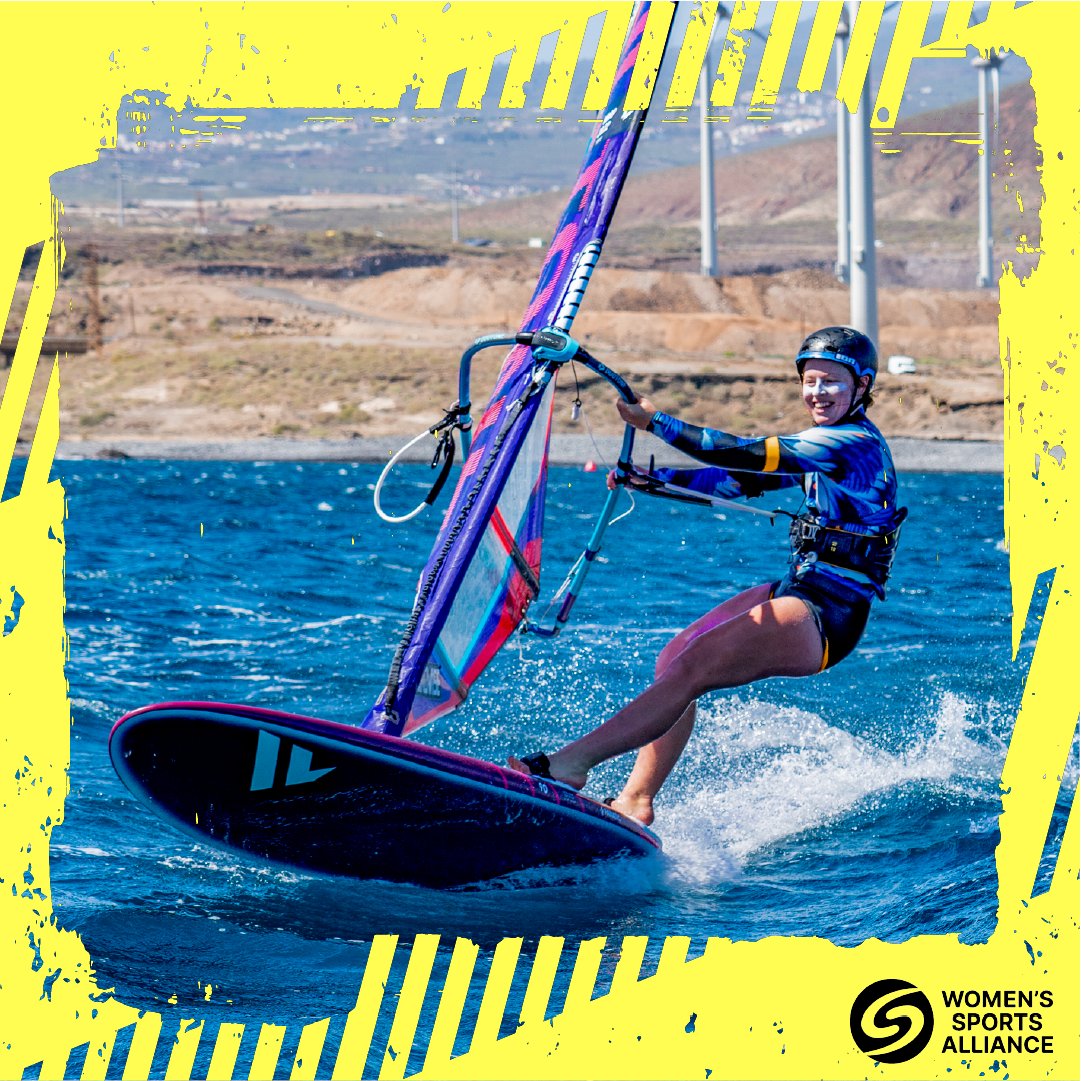 WSportsAlliance's tweet photo. How far would you go in the pursuit of a dream? How far SHOULD you go?

Walking through 💩, chemical burns, rashes, upset stomachs &amp; being hospitalised, all due to contaminated water.

That's @SarahGBR71 life as an elite windsurfer. She wants action👇