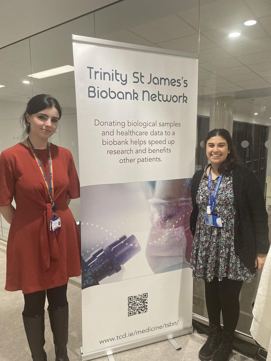 Great to represent our gastrointestinal cancer biobanks at yesterday’s #CancerSurvivorship event with the lovely @KirstanMurphy49!Thanks to all for organising #WorldCancerDay2023 &thanks to our patients who kindly donate samples to help advance our knowledge of GI cancers #TSJCI