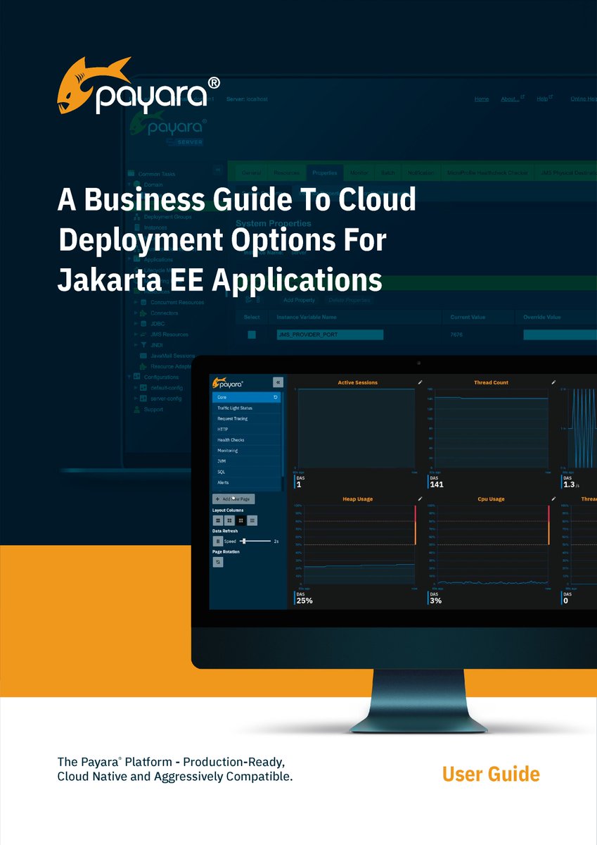 Payara_Fish's tweet image. New Guide! ☁
A Business Guide To Cloud Deployment Options For @JakartaEE Applications
hubs.ly/Q01B1qys0 #Cloudnative #Clouddeployment #javaee #JakartaEE