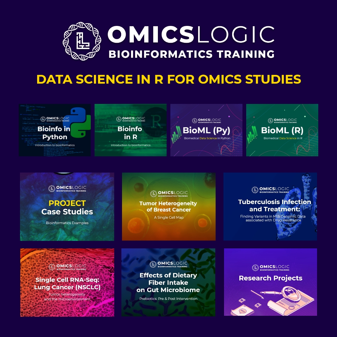 OmicsLogic's tweet image. Are you struggling to get insights out of your #biomedicaldata? Unlock the power of -#omics with #datascience and #R programming through OmicsLogic #Biomedical #DataScience in #R Program! Join us for a FREE #Webinar  on Feb 14 at 9 AM CST. Visit: bit.ly/3YgNuOd