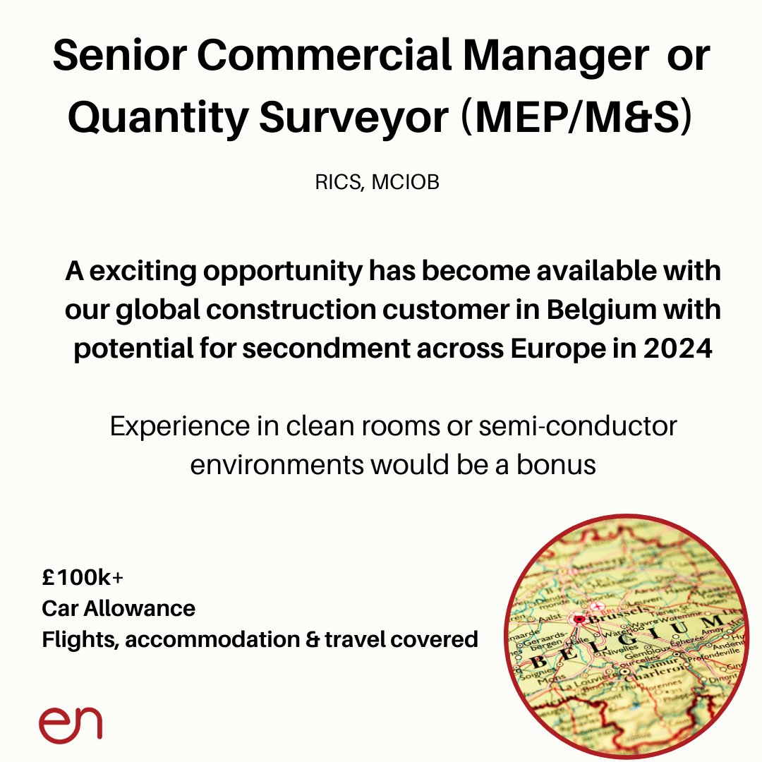 pimento_connect's tweet photo. 𝗛𝗢𝗧 𝗢𝗙𝗙 𝗧𝗛𝗘 𝗣𝗥𝗘𝗦𝗦 - Check out this new opportunity

Do you fancy working in Belgium in 2023 with the potential to be seconded across Europe in 2024?

#hellopimento
#RICS
#MCIOB

hello@pimentoconnection.com

Apply: https://t.co/qWoPRiUEiw https://t.co/RZVDkEz9jd