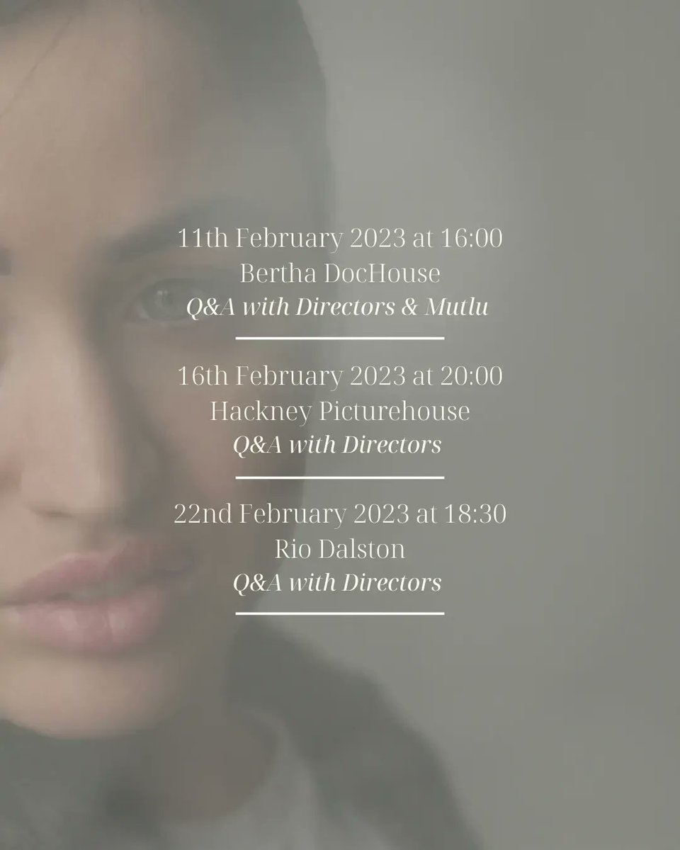 We’re delighted to share our upcoming UK-based screenings. Our UK premiere is sold out but there are still tickets up for grabs at the following February screenings. Grab your tickets: buff.ly/3HmMj97 | <a href="/HackneyPH/">Hackney Picturehouse</a>, <a href="/riocinema/">Rio Cinema</a>, <a href="/BerthaDocHouse/">Bertha DocHouse</a>
#screening #MyNameIsHappyFilm