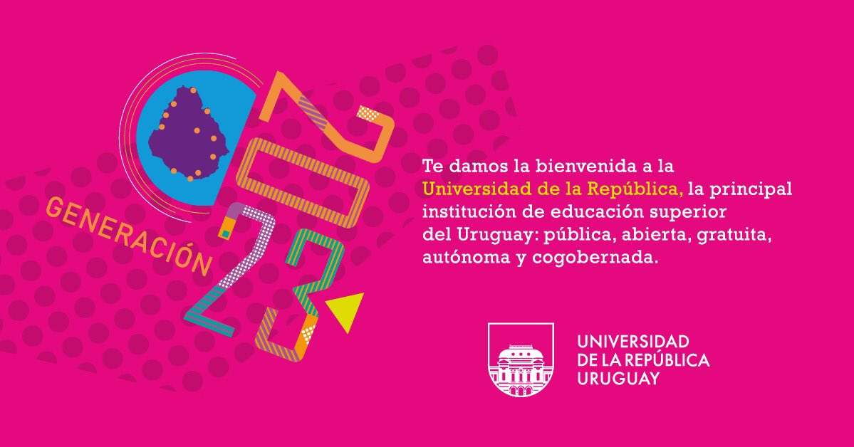 Paysandu_Udelar's tweet photo. 📢 ¡Se vienen las 𝐢𝐧𝐬𝐜𝐫𝐢𝐩𝐜𝐢𝐨𝐧𝐞𝐬 𝟐𝟎𝟐𝟑 en la #Udelar!

🙋‍♂️🙋‍♀️ Te explicamos cómo inscribirte en el instructivo del siguiente video 👇

▶️ https://t.co/KkNEN5IflH

¡Vení a la #Udelar y #EncontráLoQueTeMueve! https://t.co/31YpuUfSYK