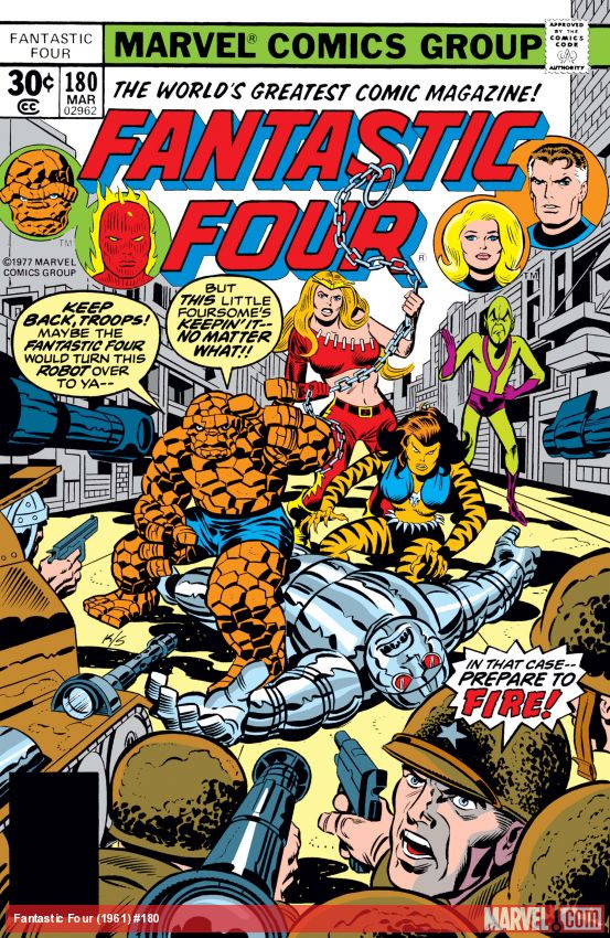 randomcomicbook's tweet image. Fantastic Four (1961) #180 published 3/1977
marvel.com/comics/issue/1…