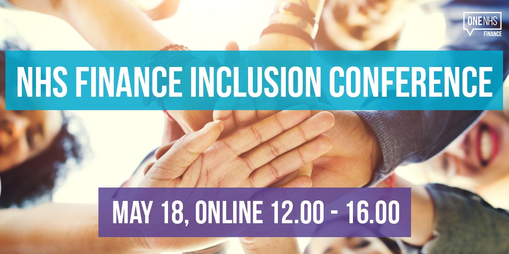 JUST ANNOUNCED! The next NHS Finance Inclusion Conference is on May 18. Join us to access a variety of ideas &amp; initiatives that you can implement to make your organisation more inclusive. Book here: bit.ly/3DCP0T0 

#NHSFinanceInclusionConference
